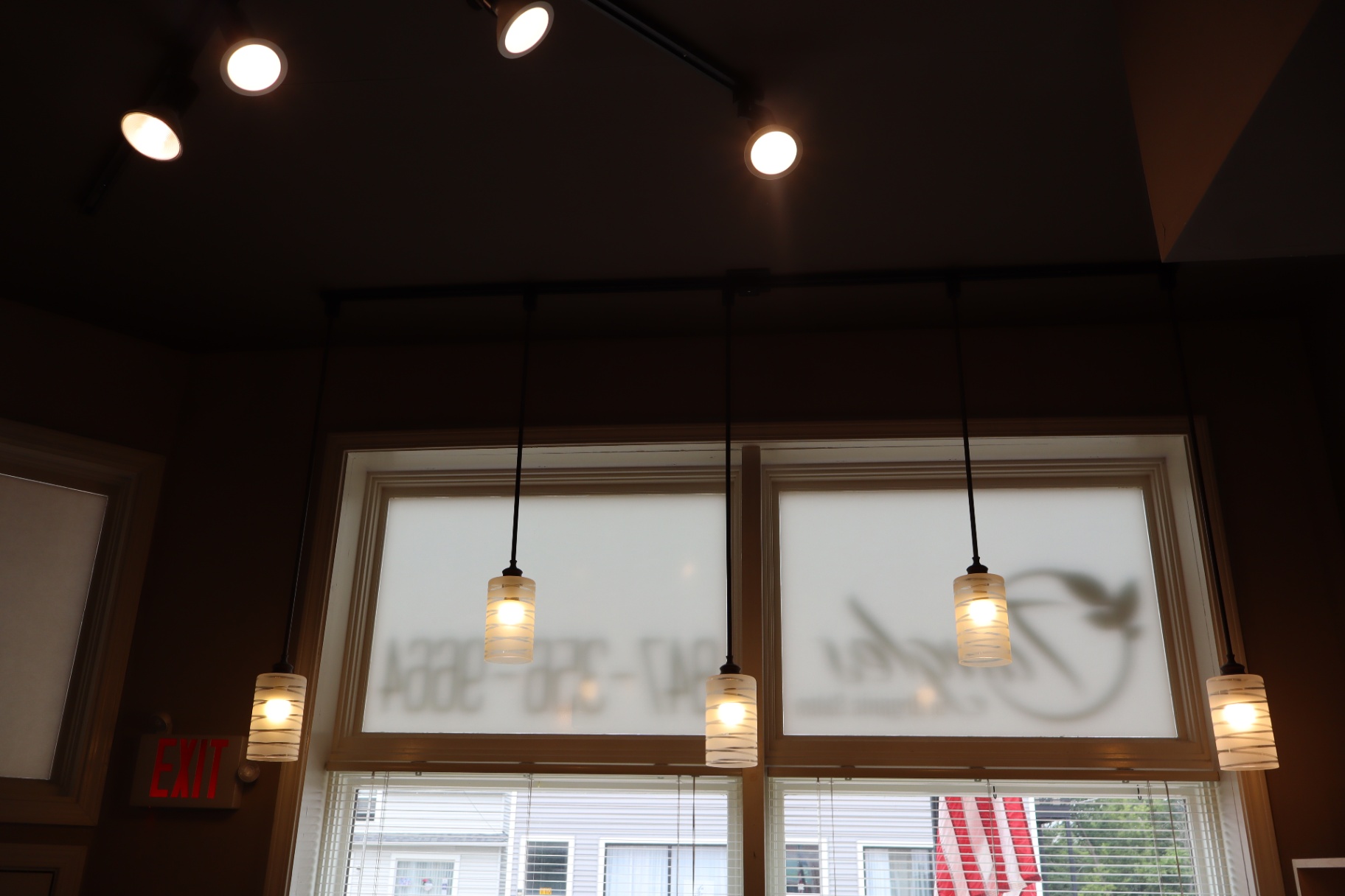 Bright, airy interior of Tangles Salon